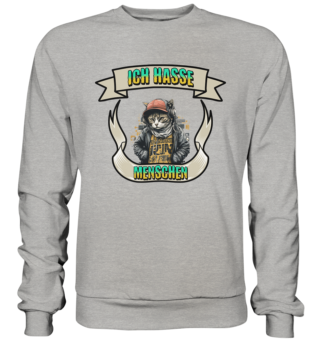 Streetwear- Ich hasse Menschen - Basic Sweatshirt