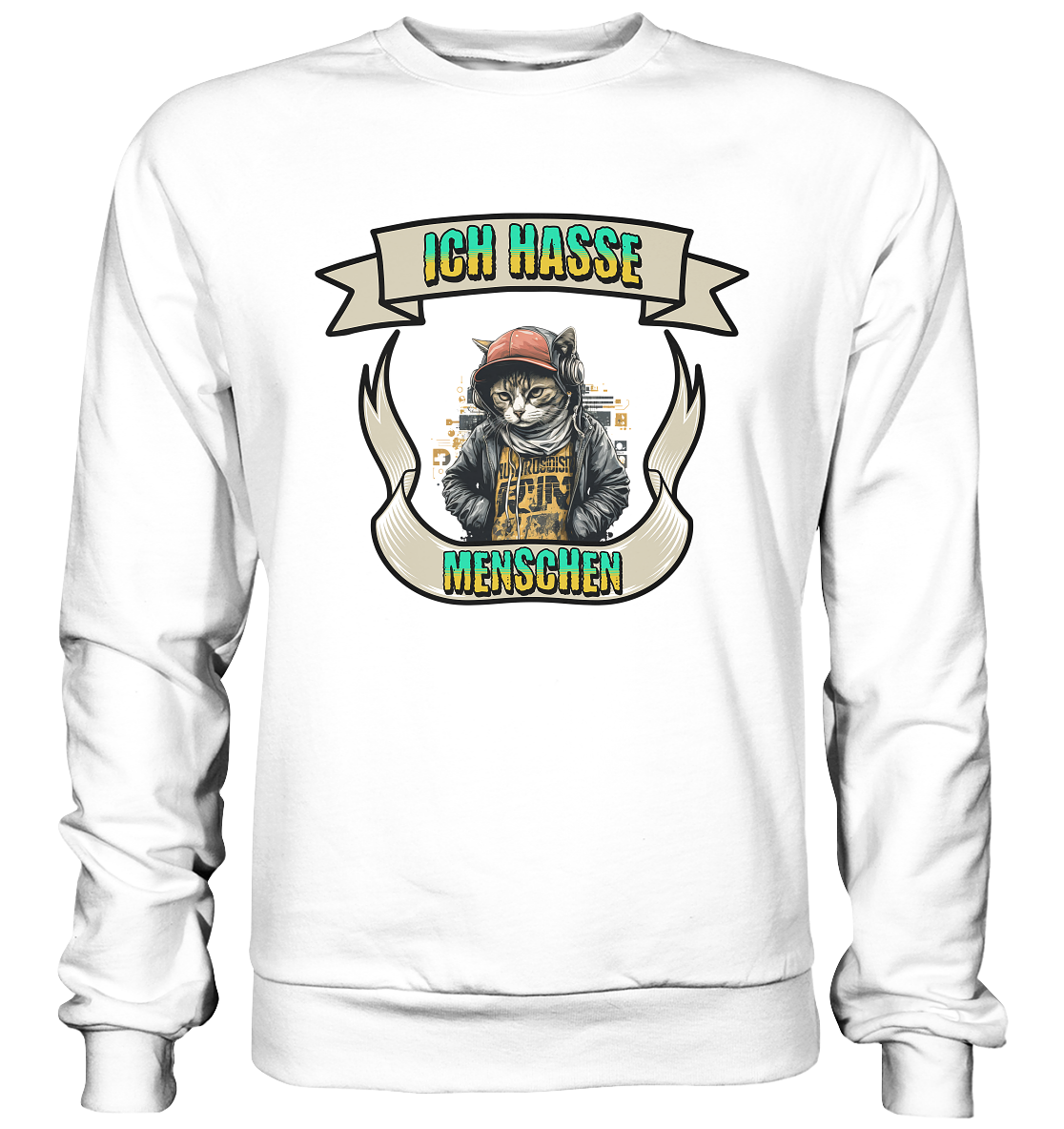 Streetwear- Ich hasse Menschen - Basic Sweatshirt