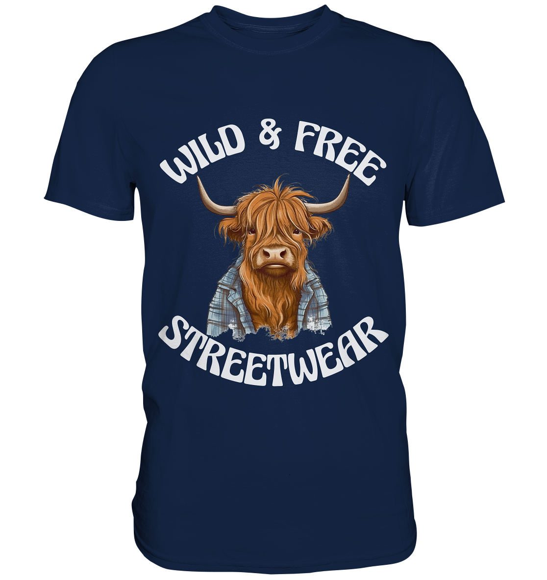 WILD & FREE NO 9 HIGHLAND COW II - STREETWEAR - STATEMENT - Classic Shirt