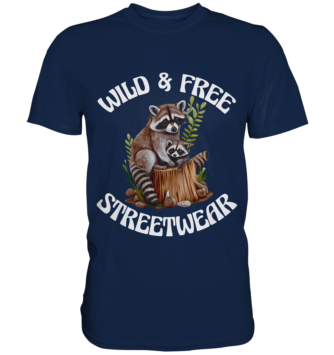 WILD & FREE NO 16 RACOON FAMILY - STREETWEAR - STATEMENT - Classic Shirt