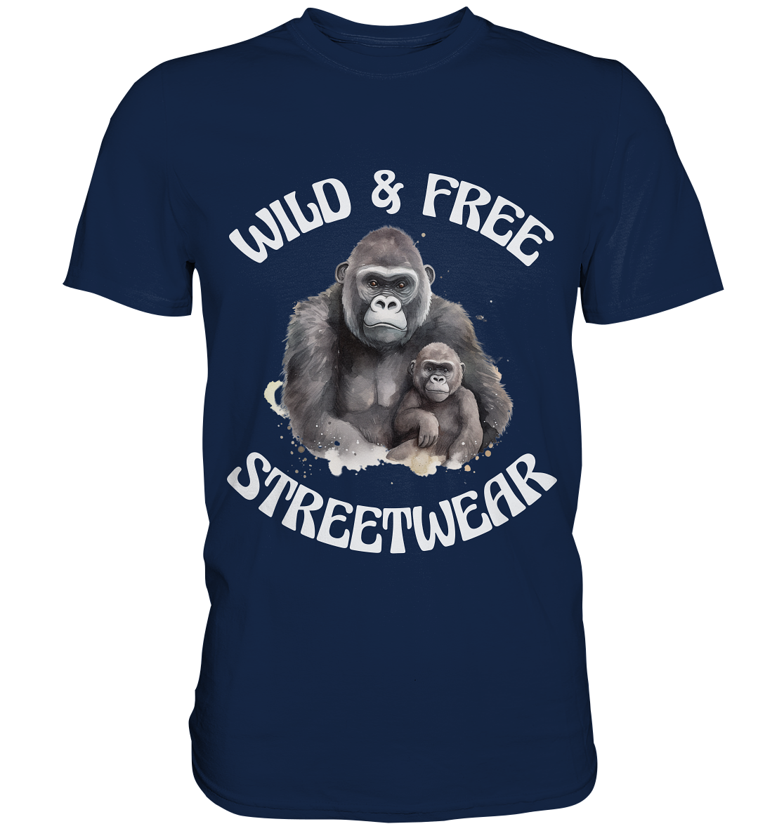 WILD & FREE NO 15 GORILLA FAMILY - STREETWEAR - STATEMENT - Classic Shirt