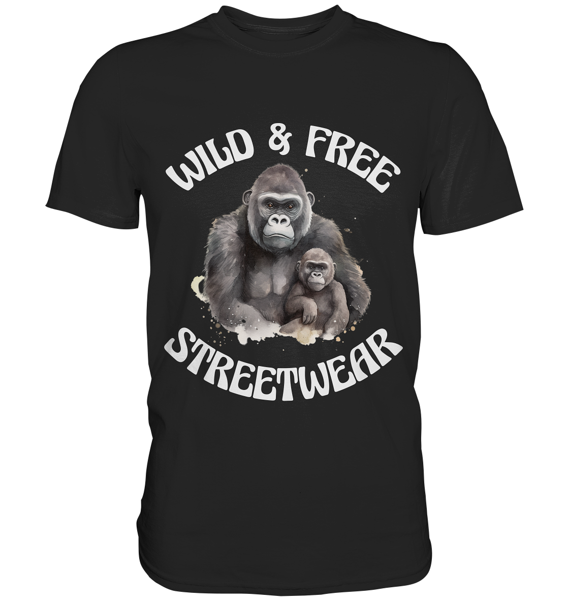 WILD & FREE NO 15 GORILLA FAMILY - STREETWEAR - STATEMENT - Classic Shirt