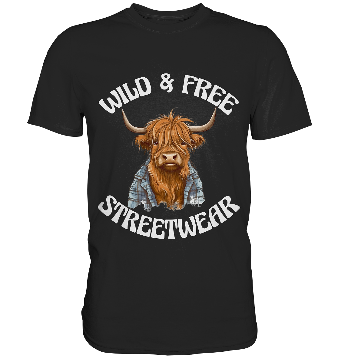 WILD & FREE NO 9 HIGHLAND COW II - STREETWEAR - STATEMENT - Classic Shirt