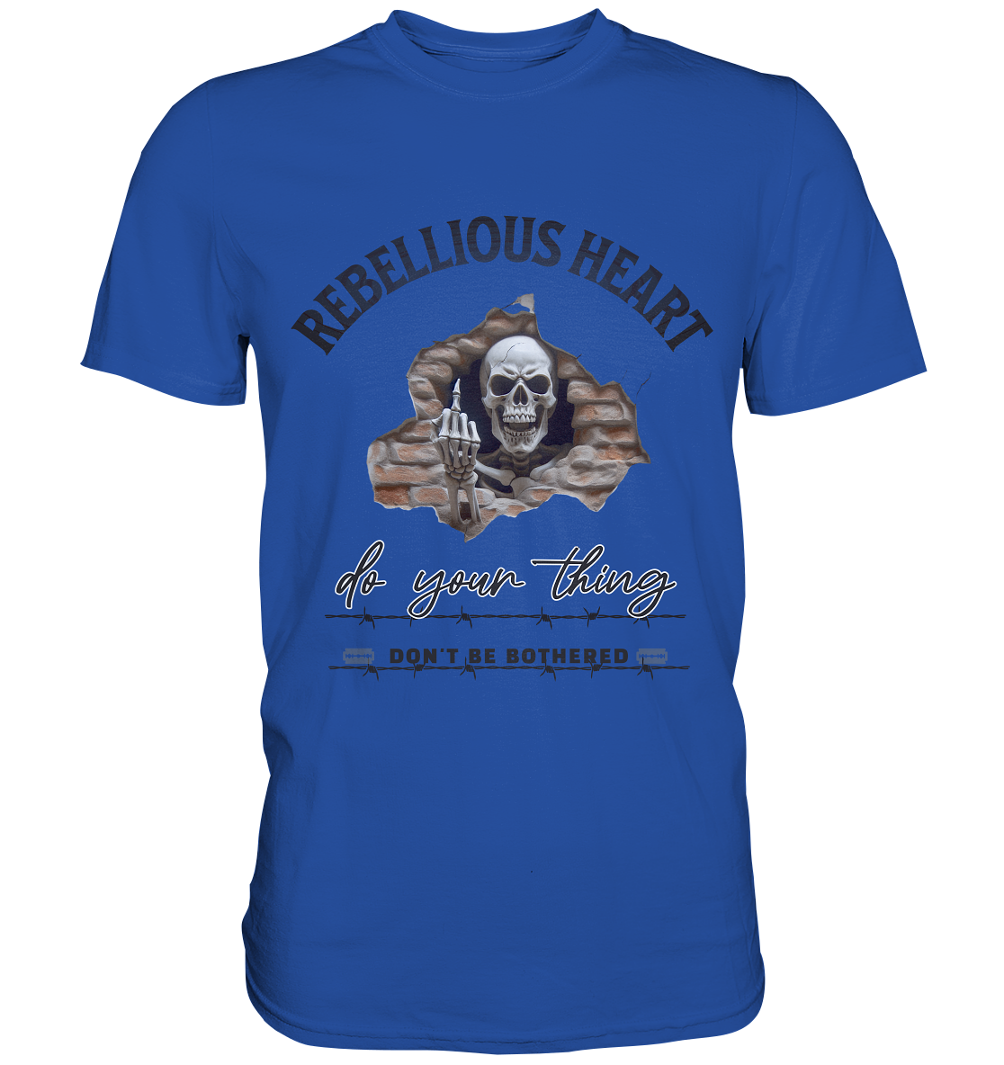 Rebellisches Herz Skull - Classic Shirt