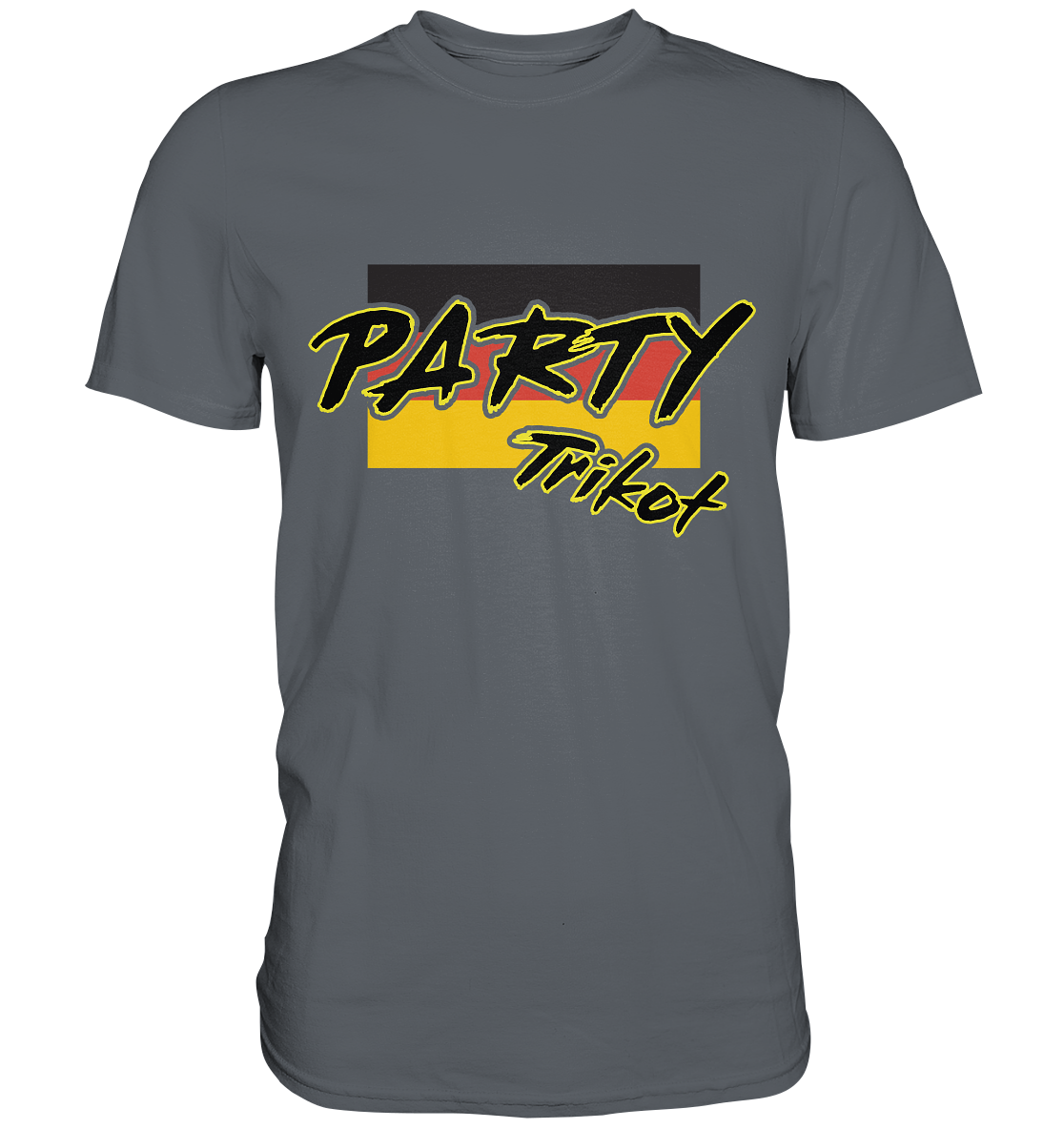 Vorderseite: Party Trikot mit Backprint Nimsy von Hinten 74 Convoy Grey