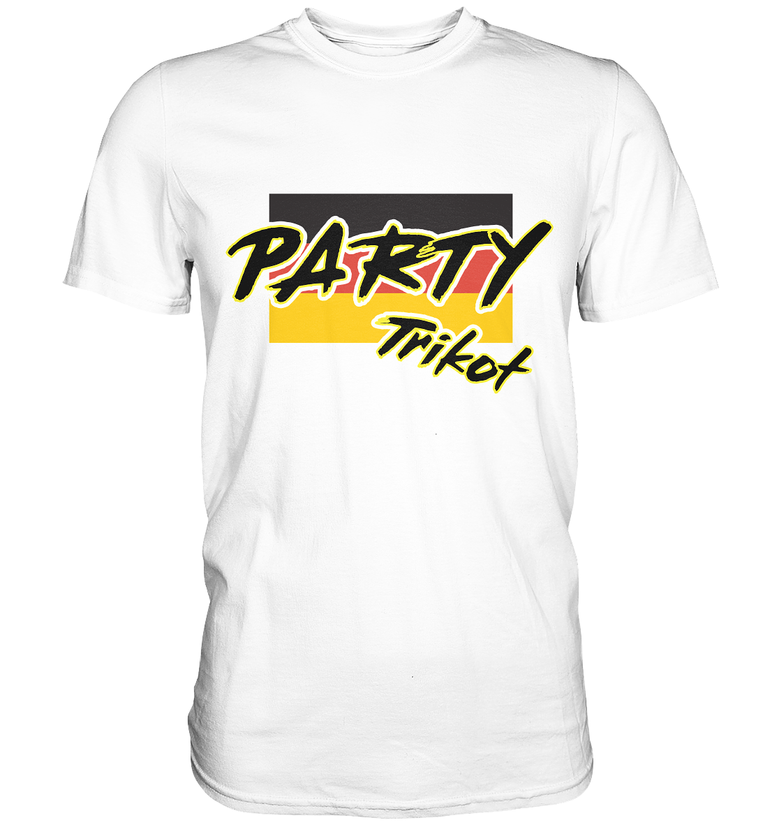 Vorderseite: Party Trikot mit Backprint Nimsy von Hinten 74 White