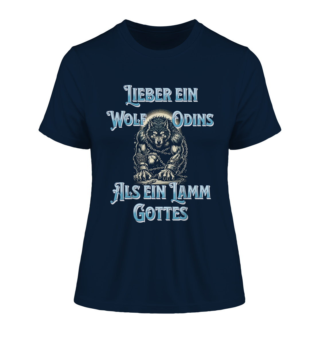 Odins Wolf | Oberteile - Fitted Ladies Organic Shirt