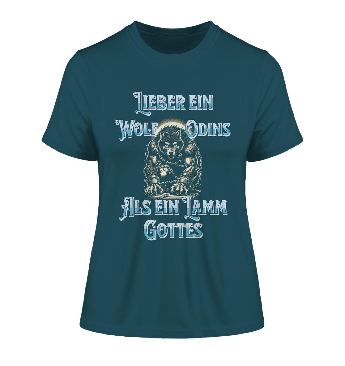 Odins Wolf | Oberteile - Fitted Ladies Organic Shirt