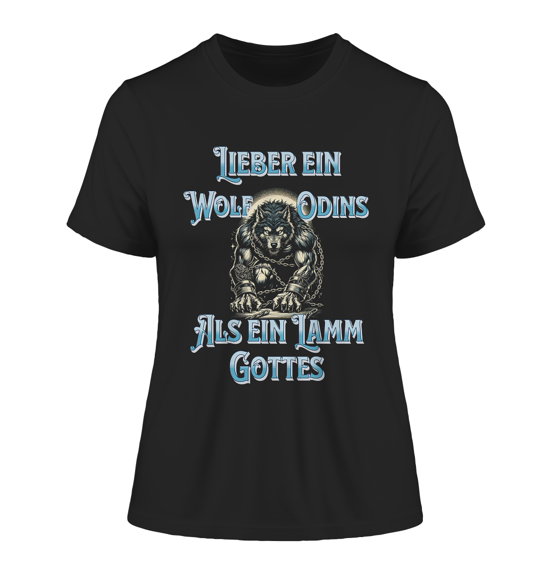 Odins Wolf | Oberteile - Fitted Ladies Organic Shirt