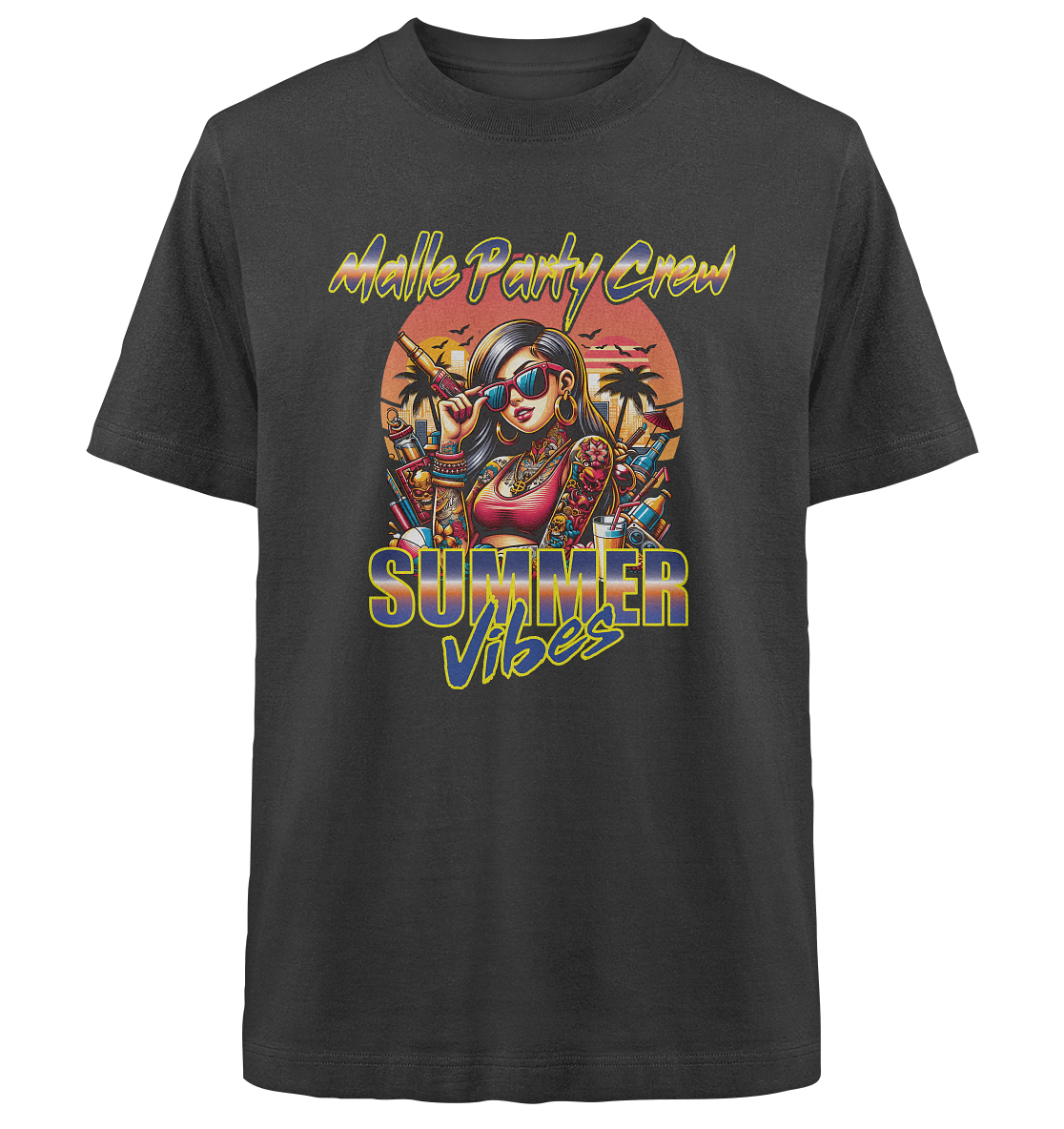 Malle Party Crew Oversized Organic Shirt