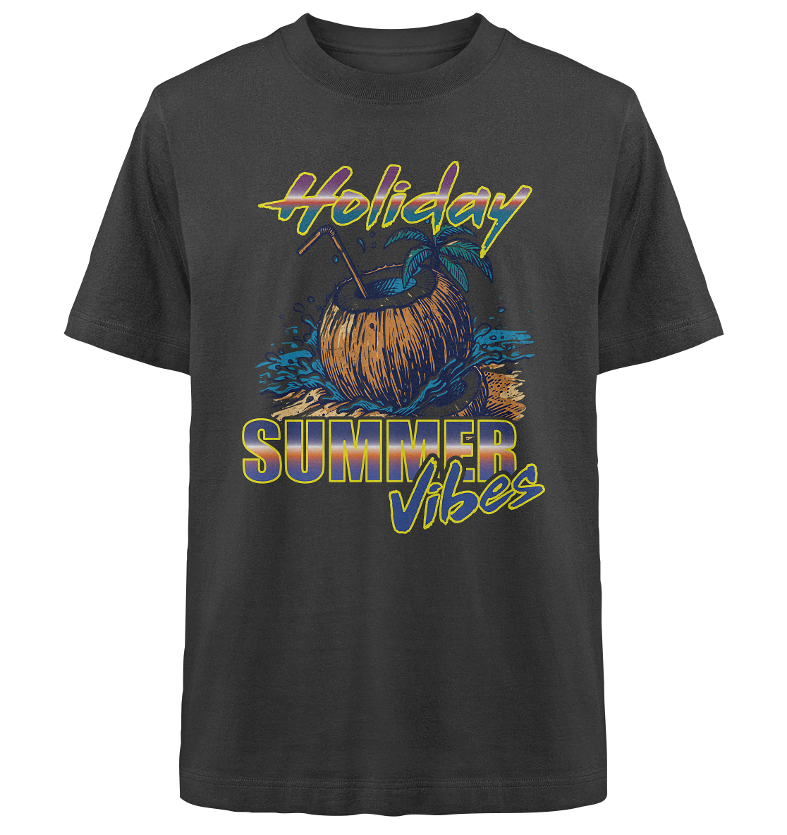 Urlaubs T-Shirt Holiday - Heavy Oversized Organic Shirt