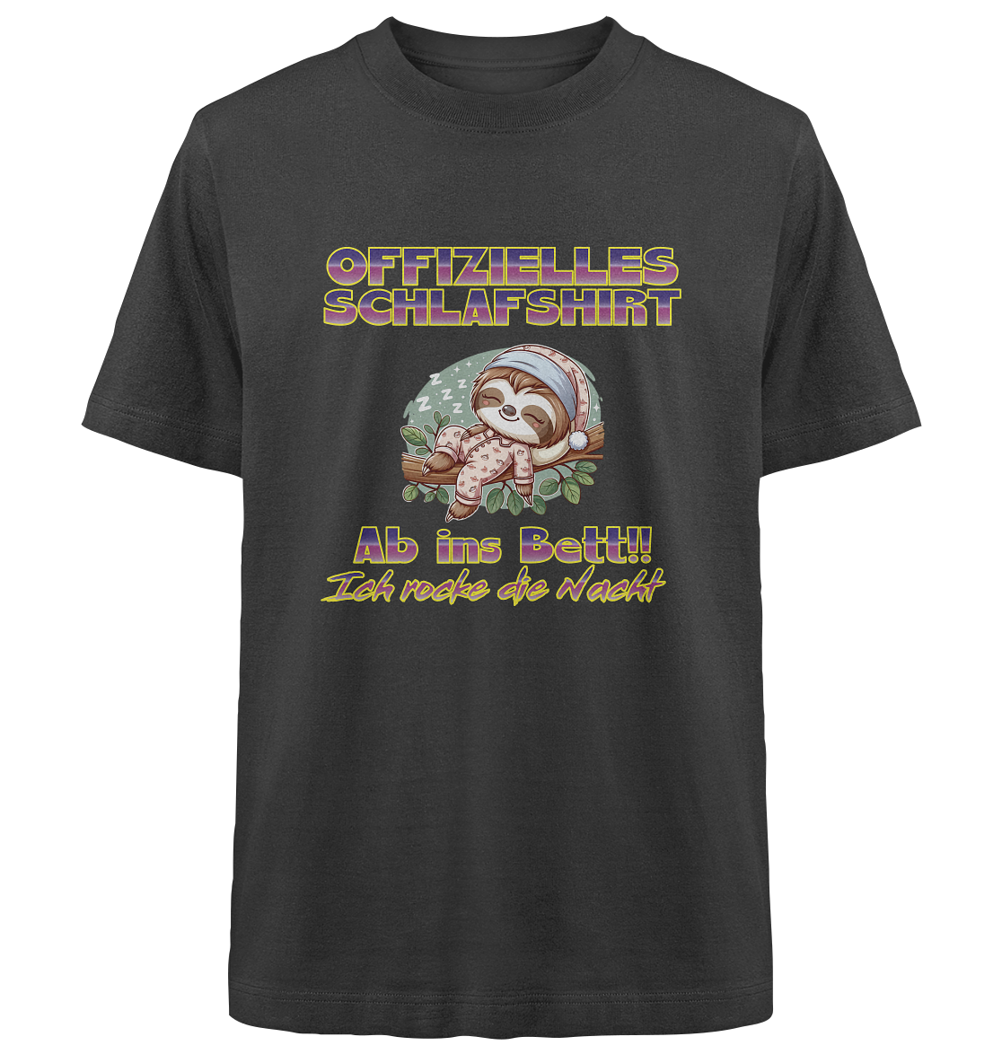 Schlafshirt - Ich rocke die Nacht - Heavy Oversized Organic Shirt