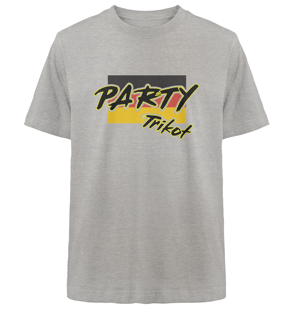 Vorderseite: Party Trikot mit Backprint Nimsy von Hinten 74 Heather Grey