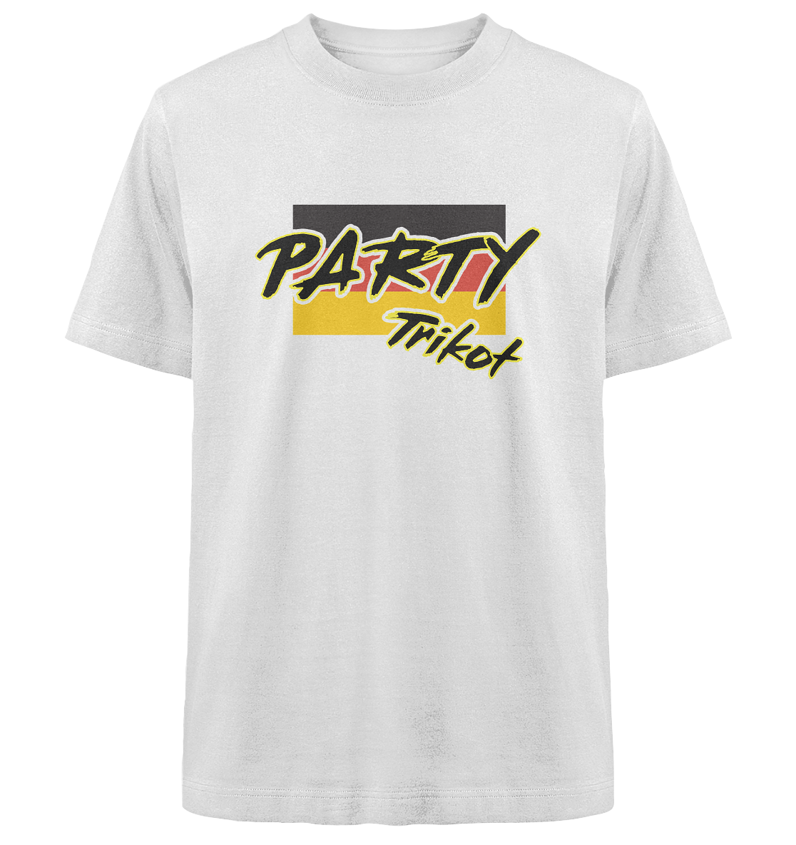 Vorderseite: Party Trikot mit Backprint Nimsy von Hinten 74 White