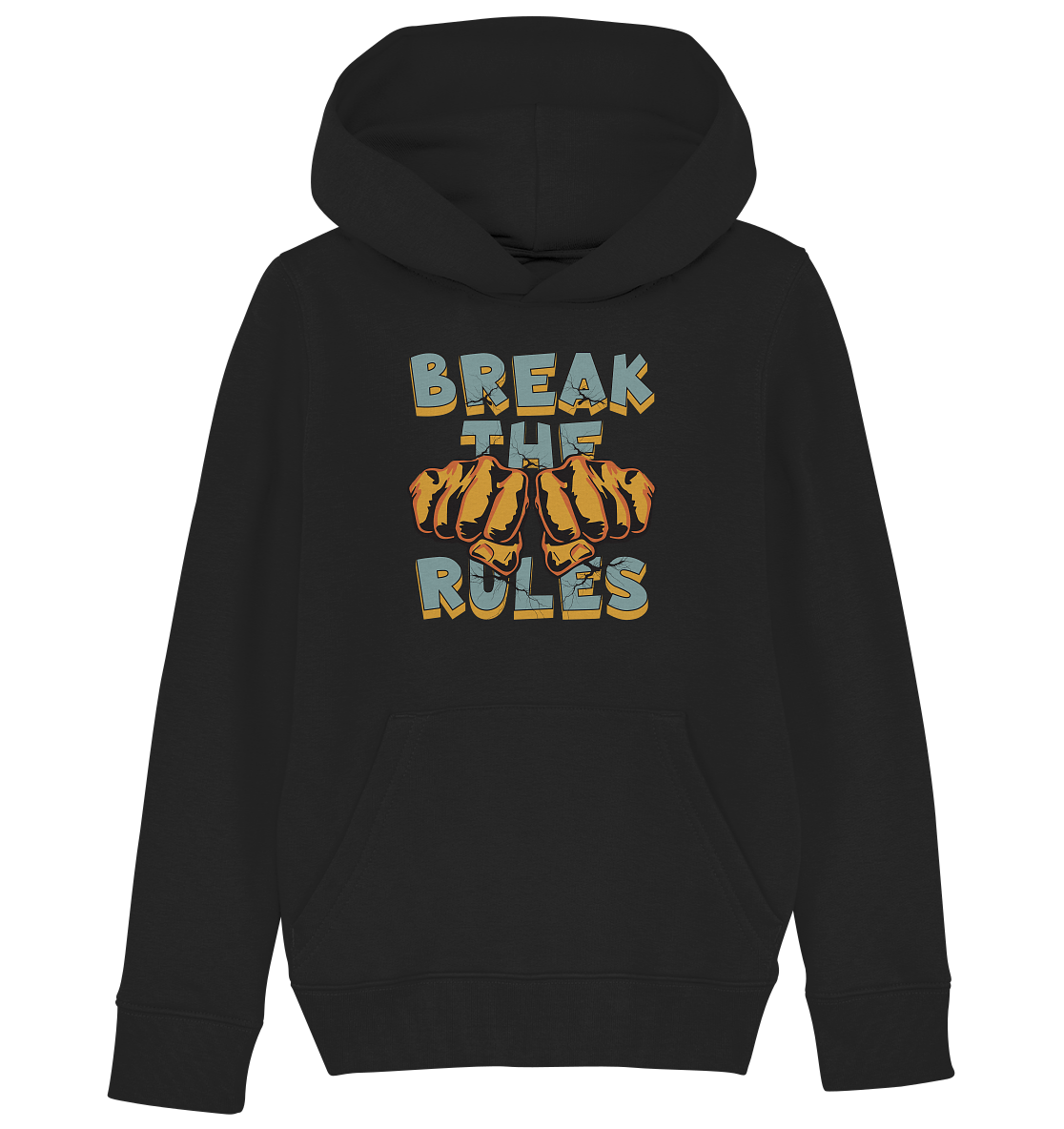 Break the Rules - Statement - Kids Organic Hoodie