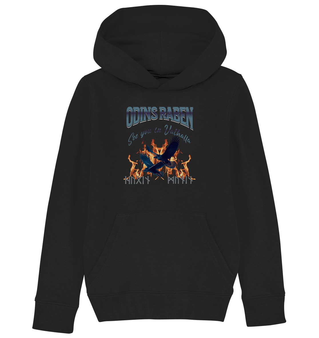 Raben Odins mystisch - Kids Organic Hoodie