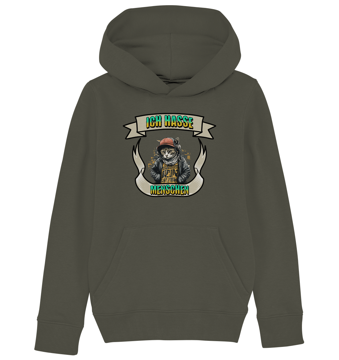 Streetwear- Ich hasse Menschen - Kids Organic Hoodie