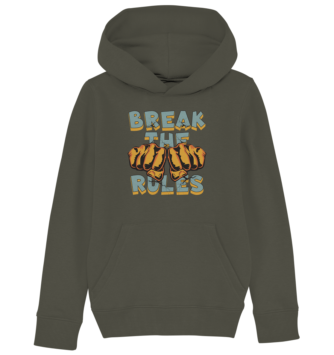 Break the Rules - Statement - Kids Organic Hoodie
