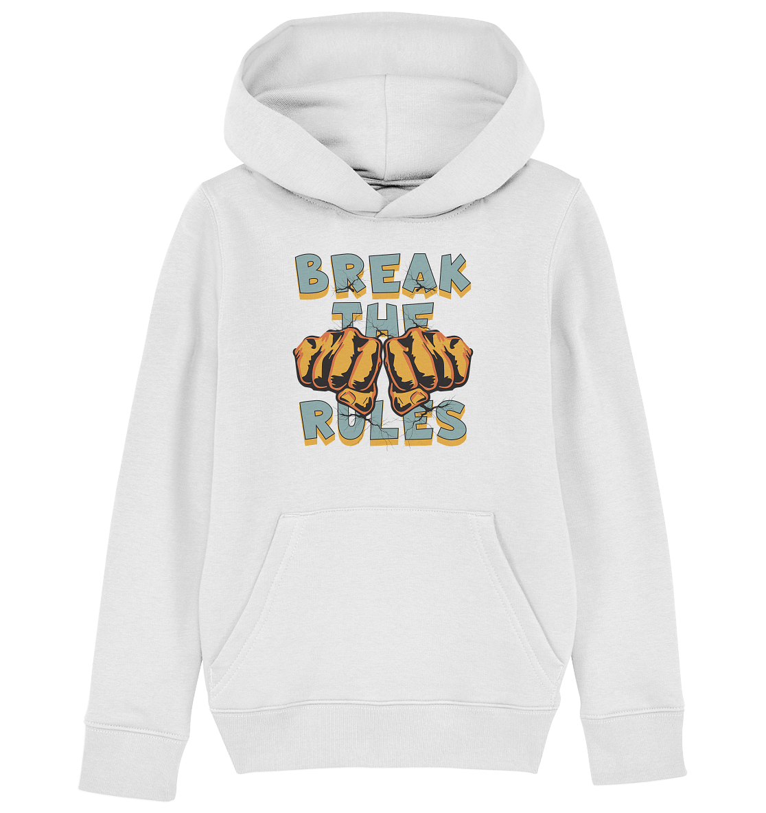 Break the Rules - Statement - Kids Organic Hoodie