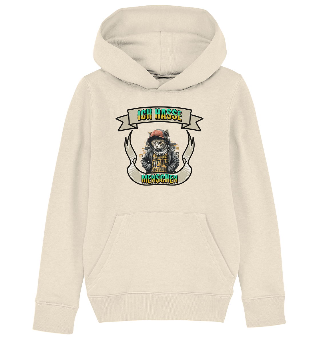 Streetwear- Ich hasse Menschen - Kids Organic Hoodie