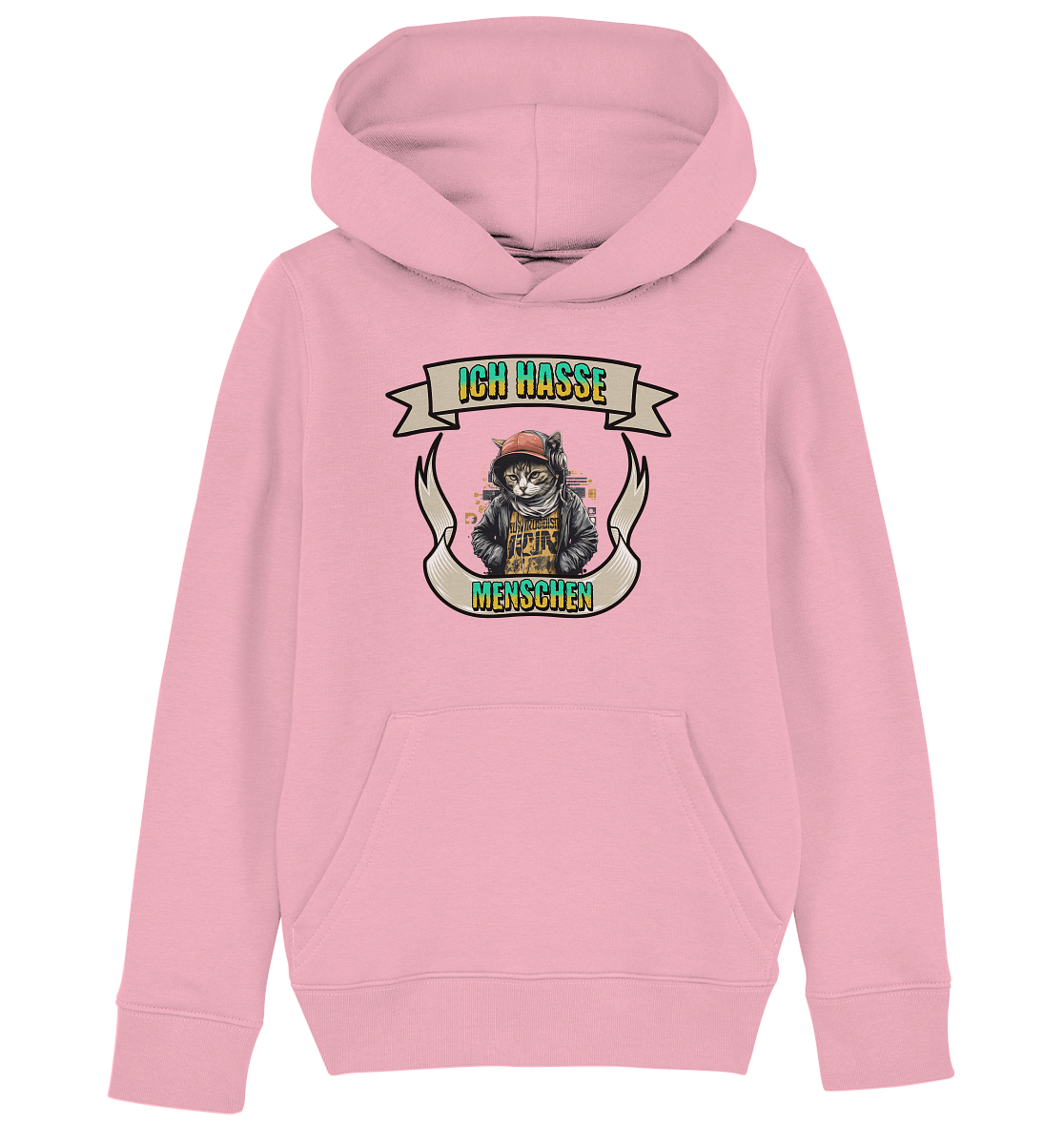 Streetwear- Ich hasse Menschen - Kids Organic Hoodie