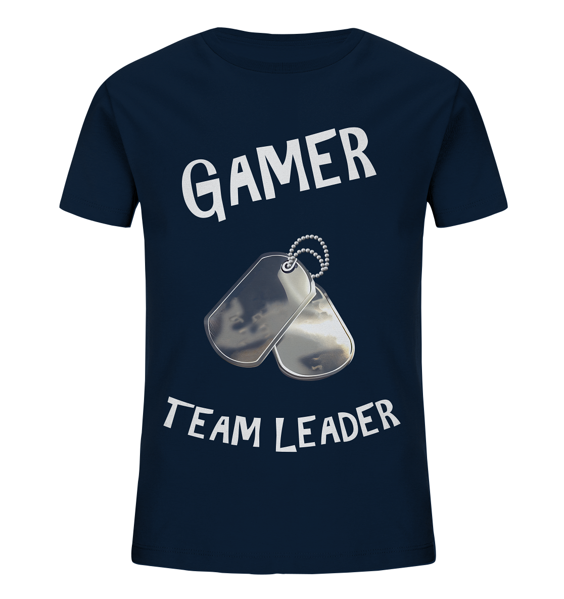 GAMER - TEAM LEADER - HUNDEMARKE - STREETWEAR - STATEMENT - Kids Organic Shirt