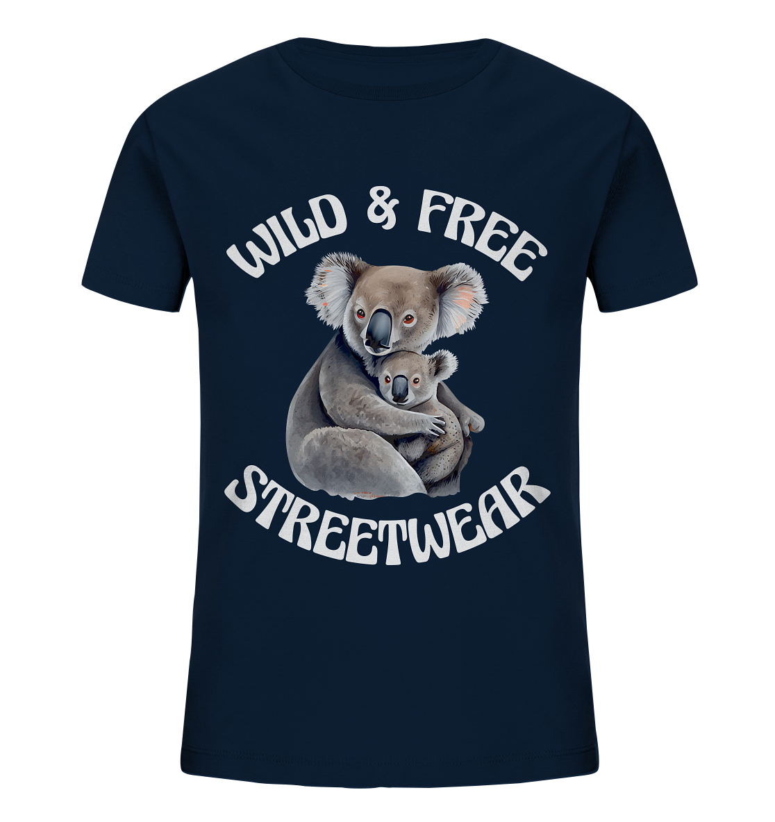 WILD & FREE NO 13 KOALA FAMILY - STREETWEAR - STATEMENT - Kids Organic Shirt