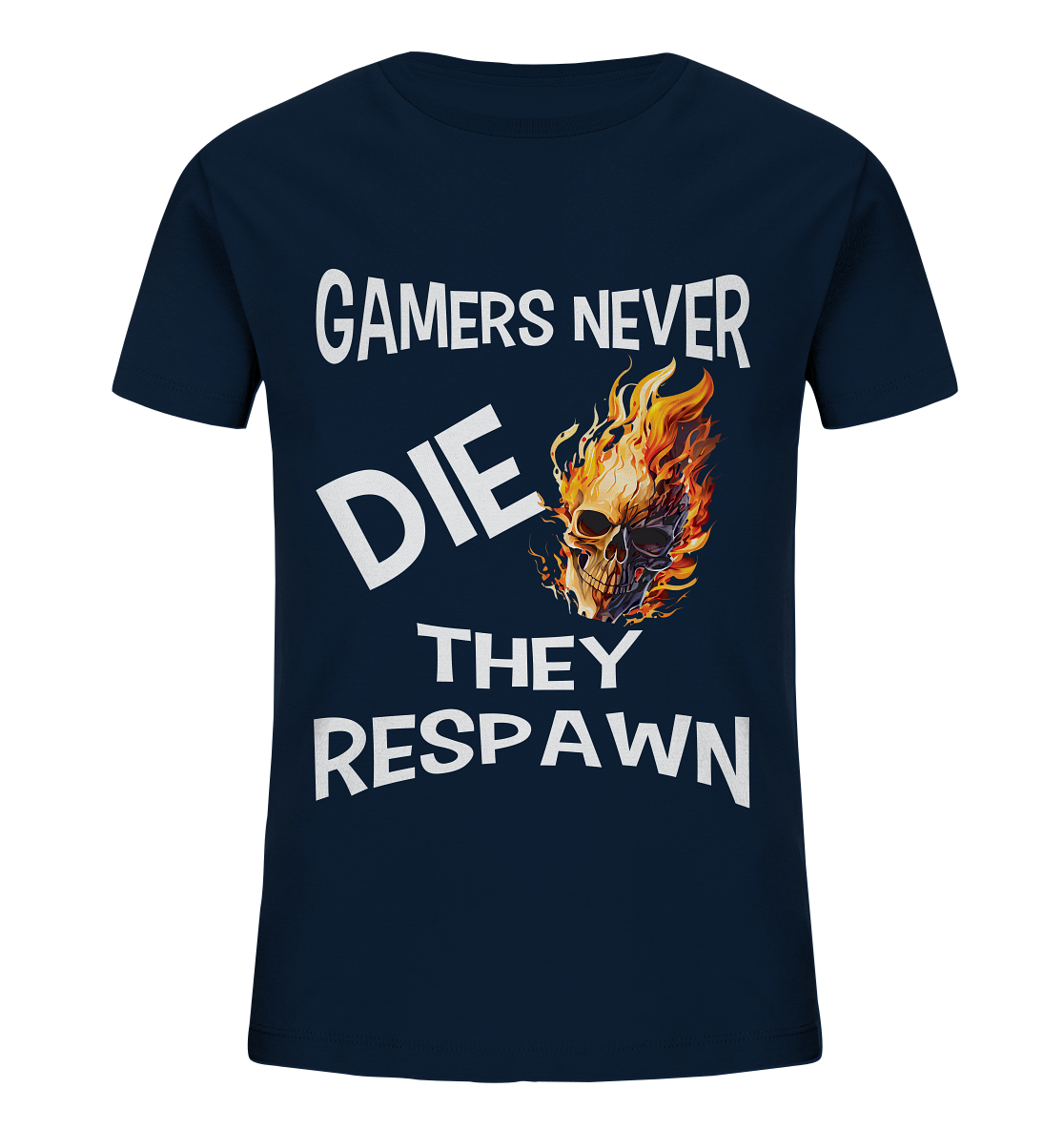 GAMERS NEVER DIE NO 2 - GAMER STREETWEAR - STATEMENT - Kids Organic Shirt