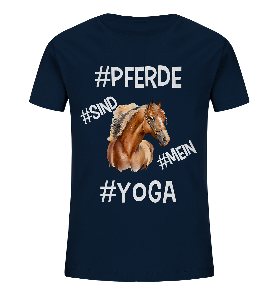 PFERDE SIND MEIN YOGA - STATEMENT STREETWEAR - Kids Organic Shirt