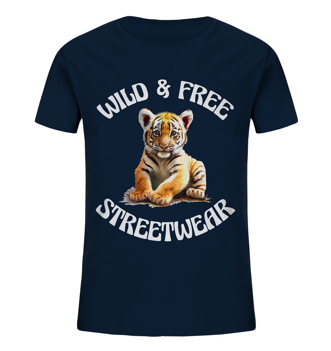 WILD & FREE NO 4 TIGERBABY STREETWEAR - STATEMENT - Kids Organic Shirt