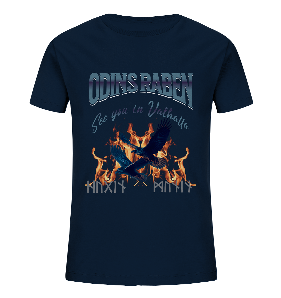 Raben Odins mystisch - Kids Organic Shirt
