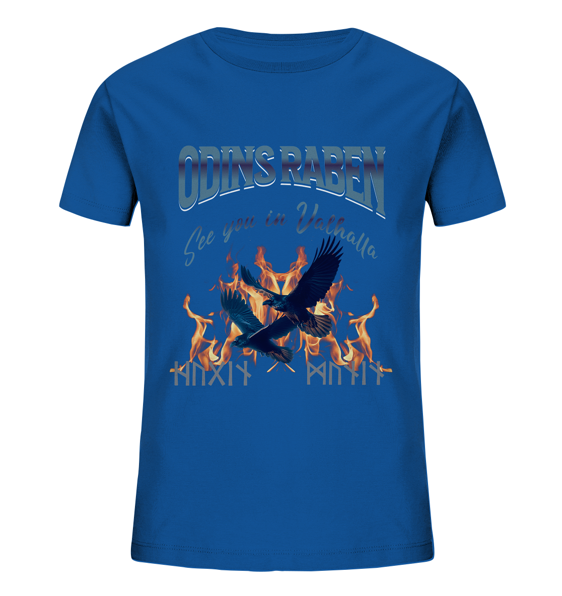 Raben Odins mystisch - Kids Organic Shirt