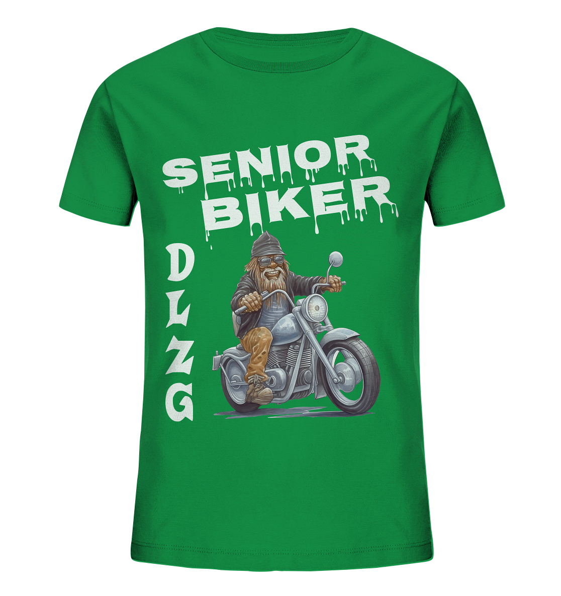 DLzG Opa Biker Fun Motiv 4- Kids Organic Shirt