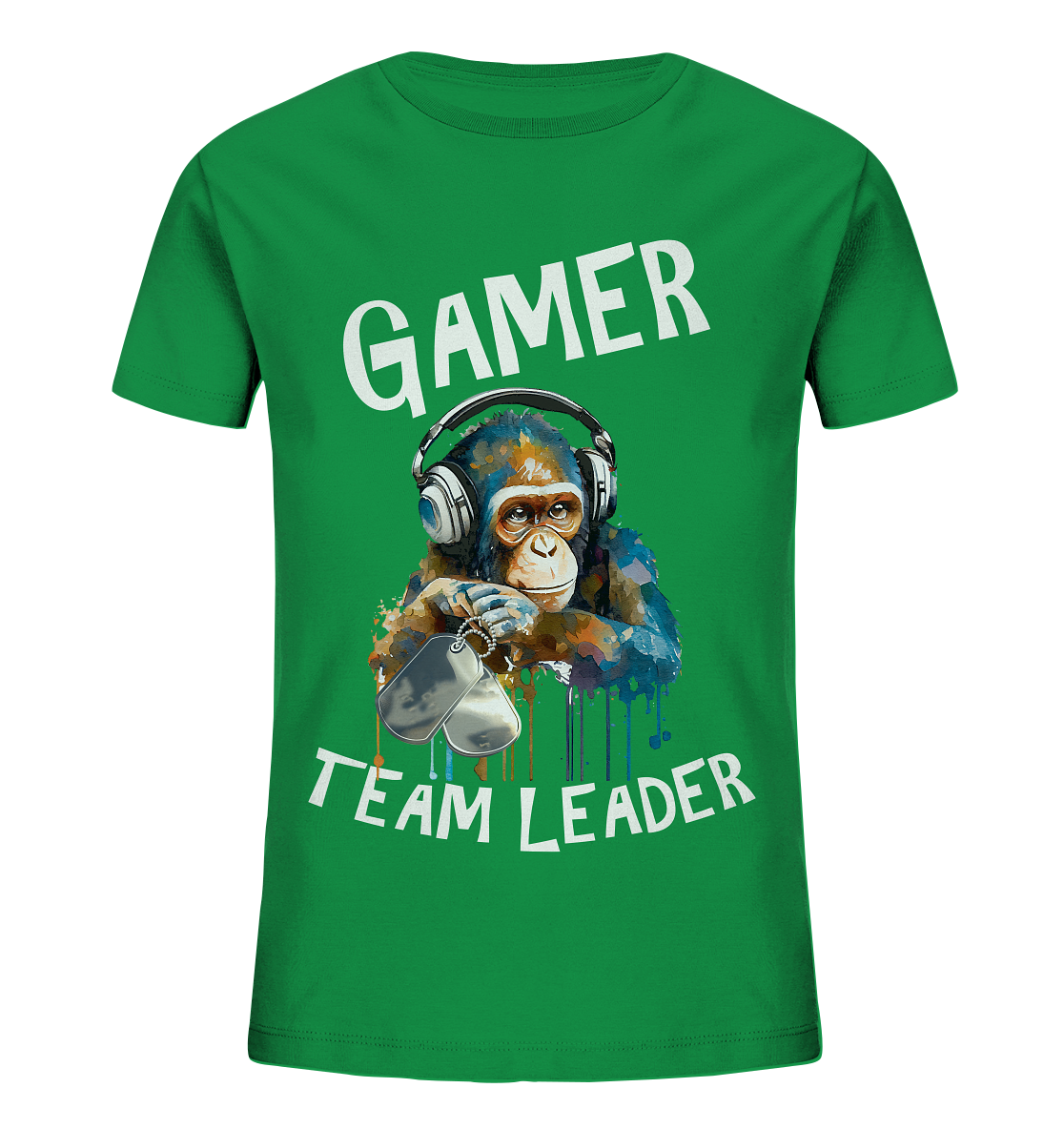 GAMER - TEAM LEADER MONKEY STREETWEAR - STATEMENT - Kids Organic Shirt