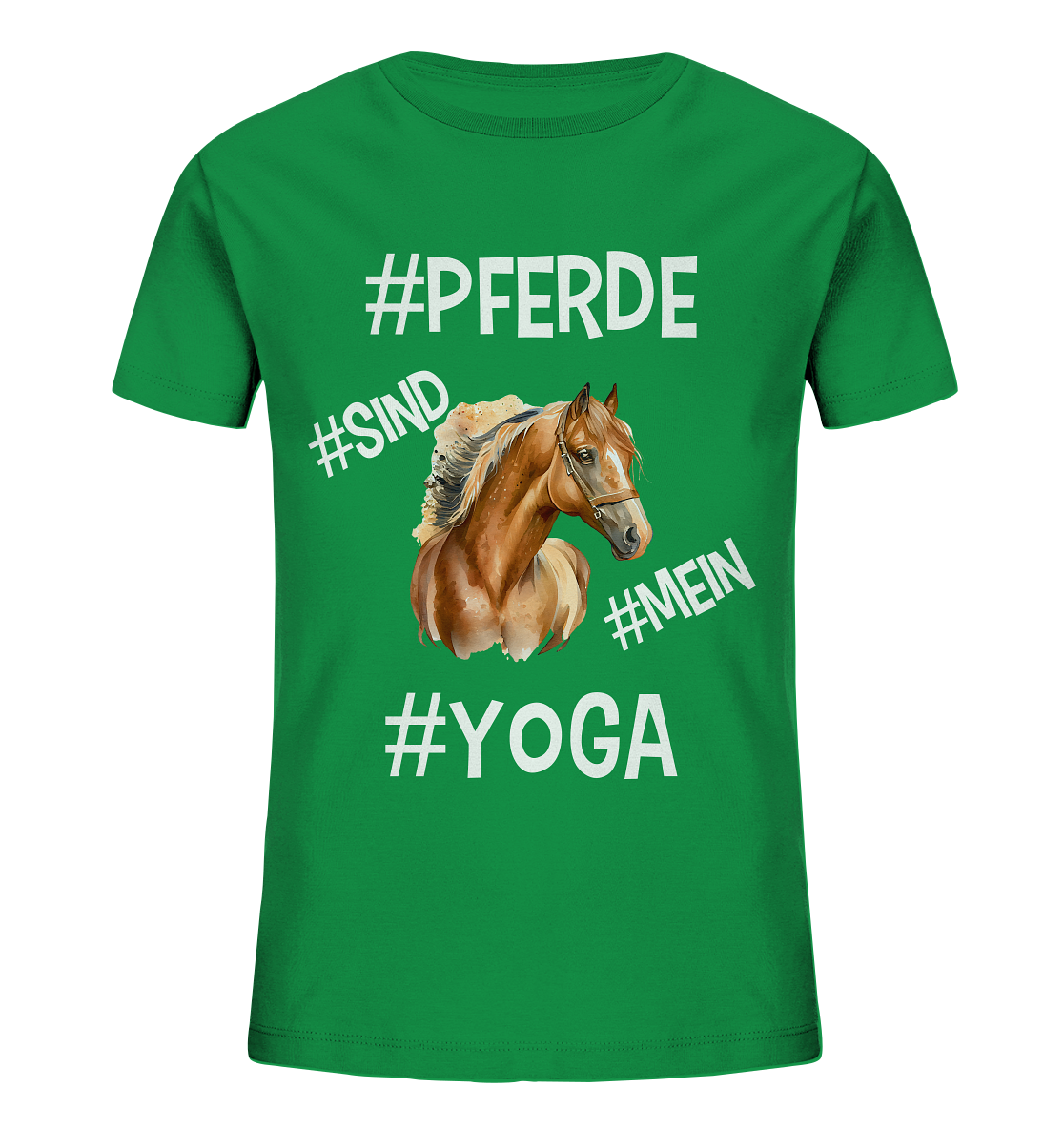 PFERDE SIND MEIN YOGA - STATEMENT STREETWEAR - Kids Organic Shirt