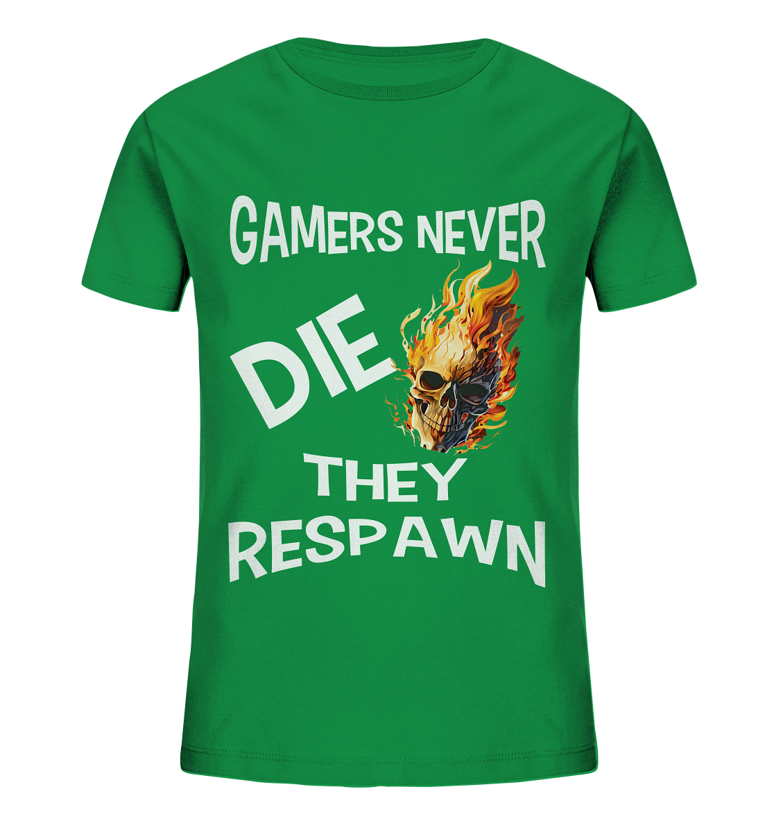 GAMERS NEVER DIE NO 2 - GAMER STREETWEAR - STATEMENT - Kids Organic Shirt