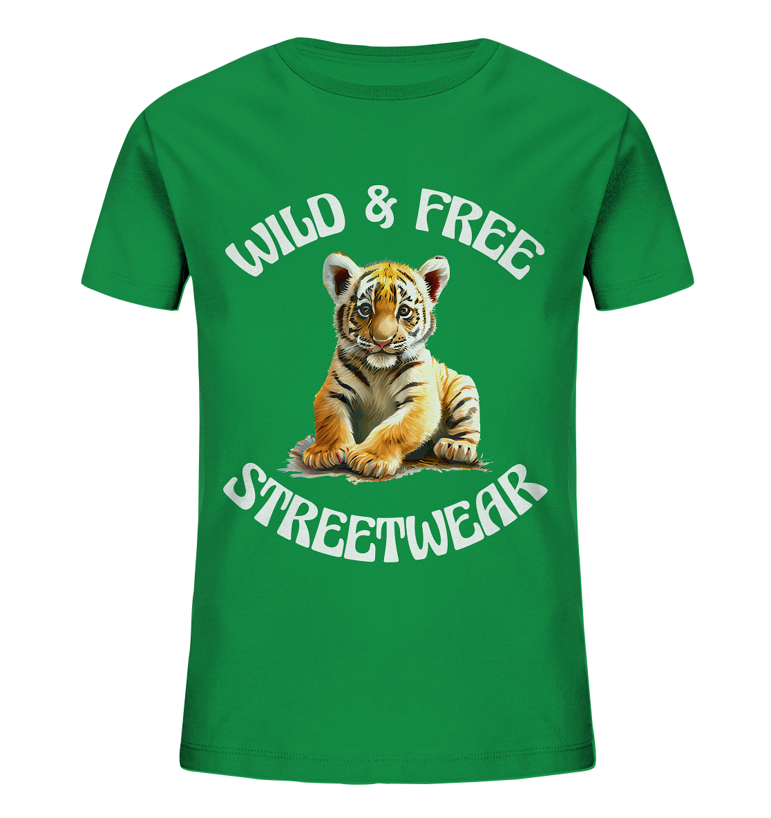 WILD & FREE NO 4 TIGERBABY STREETWEAR - STATEMENT - Kids Organic Shirt