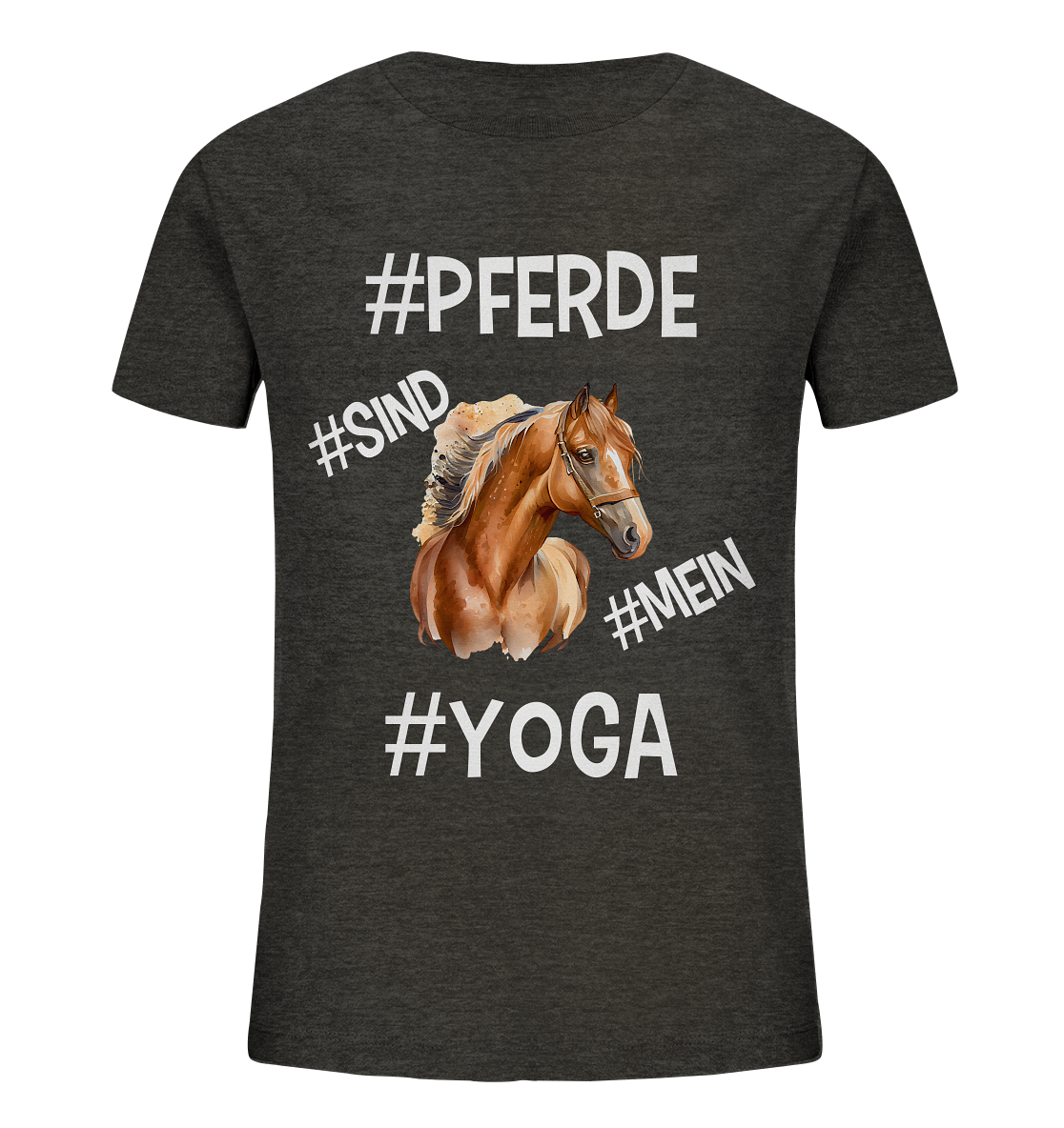 PFERDE SIND MEIN YOGA - STATEMENT STREETWEAR - Kids Organic Shirt