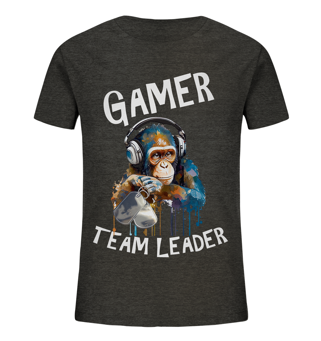 GAMER - TEAM LEADER MONKEY STREETWEAR - STATEMENT - Kids Organic Shirt