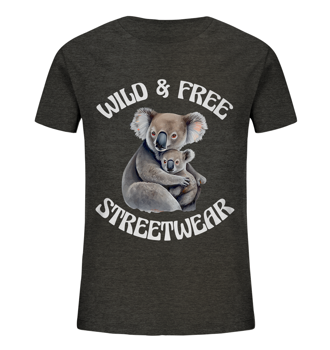 WILD & FREE NO 13 KOALA FAMILY - STREETWEAR - STATEMENT - Kids Organic Shirt