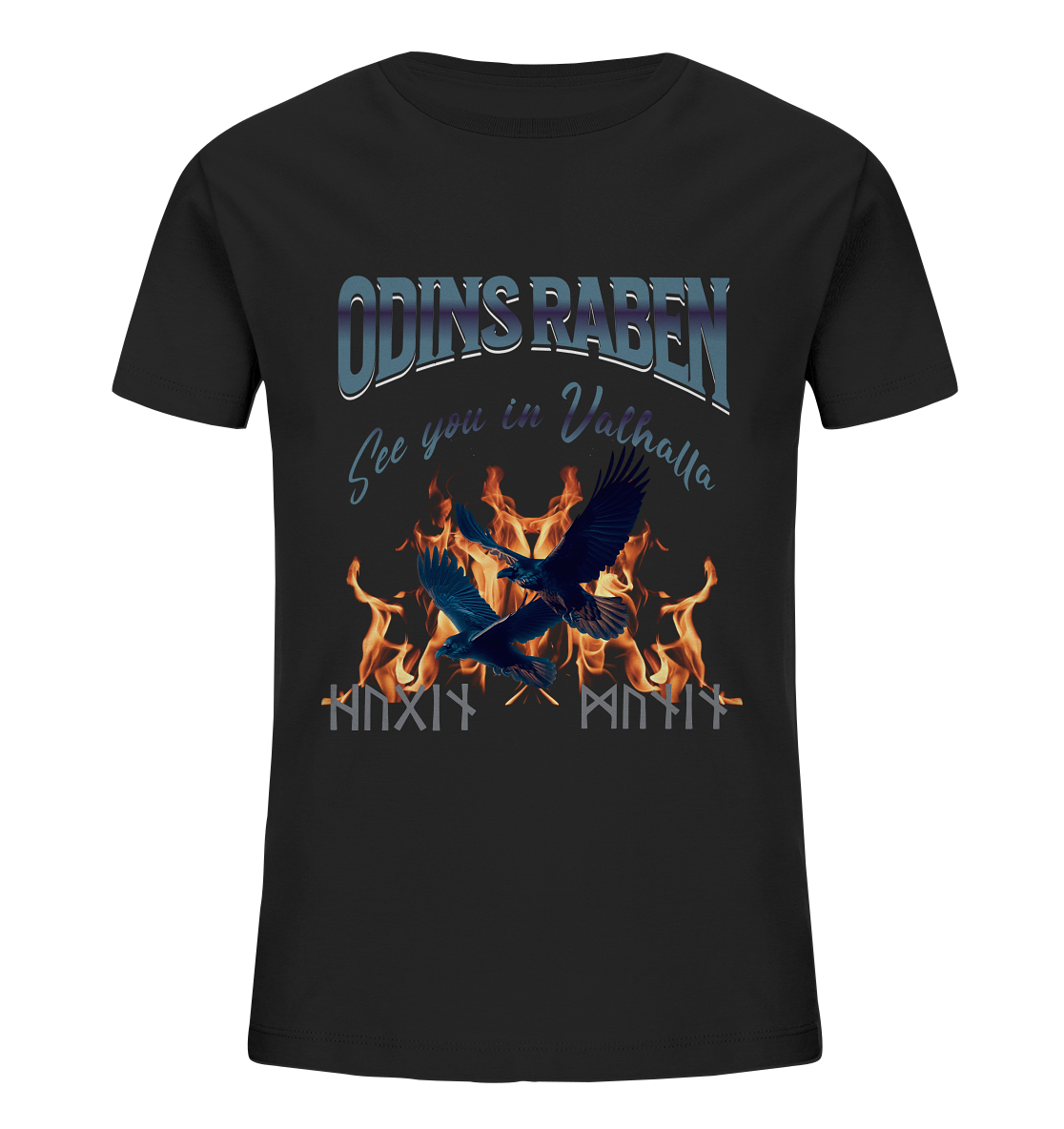 Raben Odins mystisch - Kids Organic Shirt