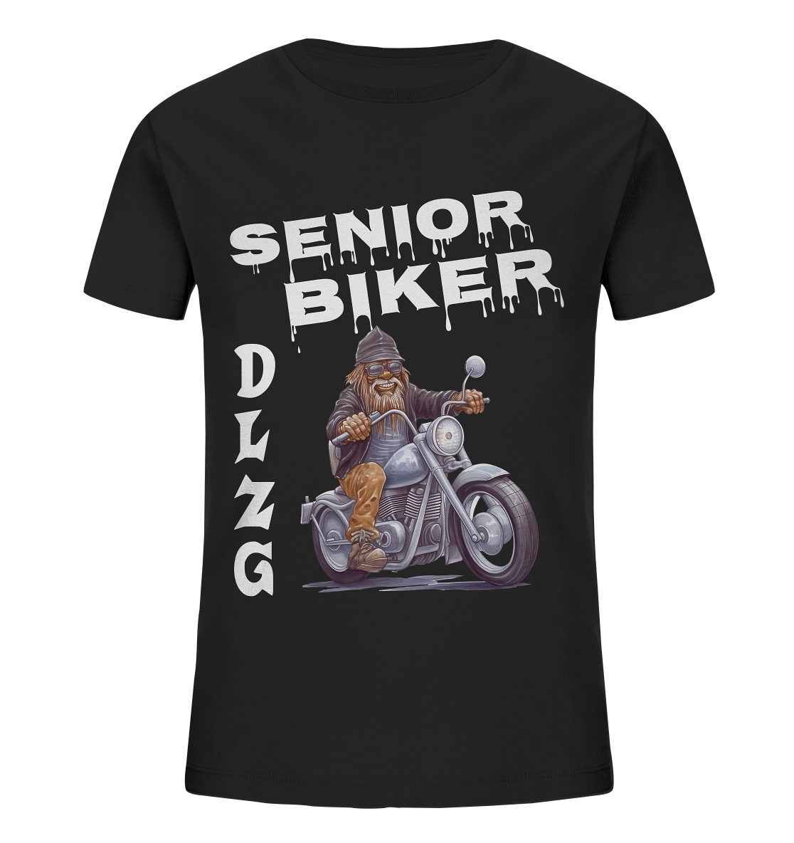 DLzG Opa Biker Fun Motiv 4- Kids Organic Shirt