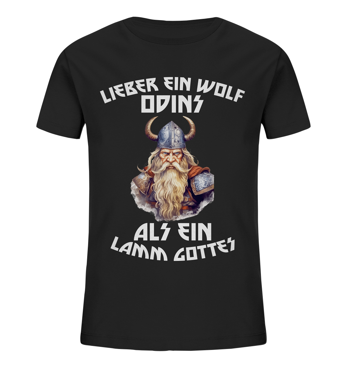 LIEBER EIN WOLF ODINS NO 1 - STREETWEAR - STATEMENT - Kids Organic Shirt