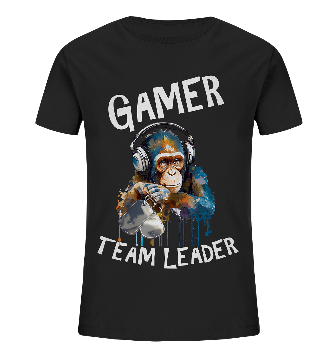 GAMER - TEAM LEADER MONKEY STREETWEAR - STATEMENT - Kids Organic Shirt