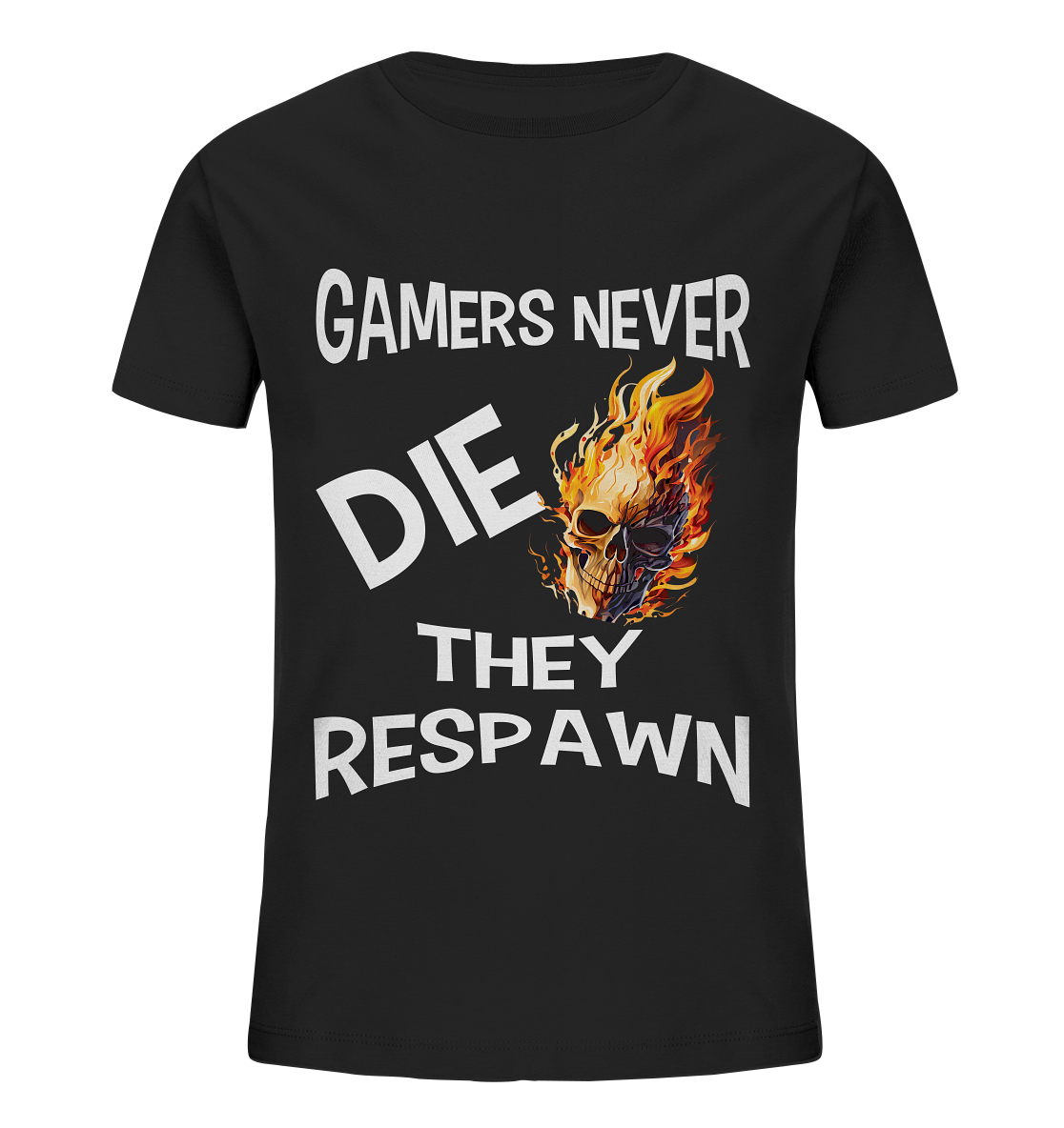 GAMERS NEVER DIE NO 2 - GAMER STREETWEAR - STATEMENT - Kids Organic Shirt