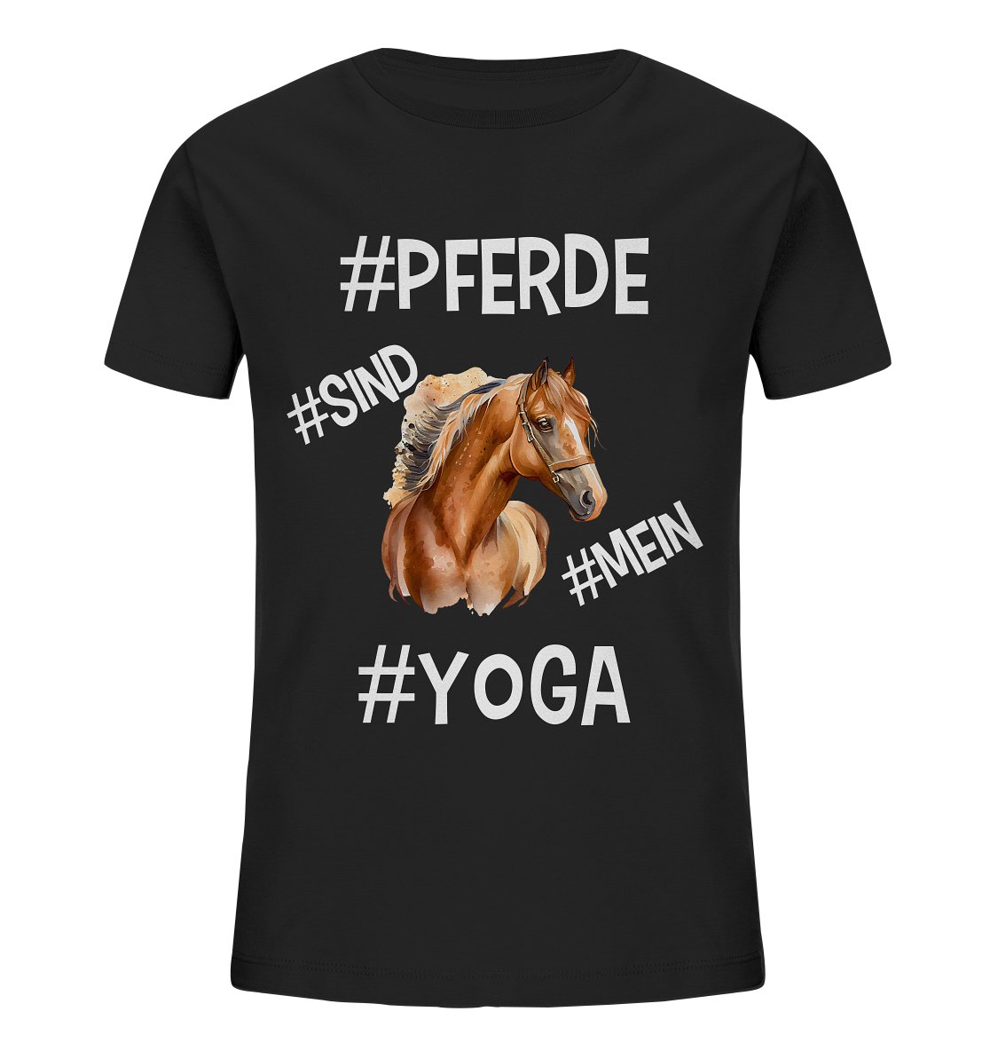PFERDE SIND MEIN YOGA - STATEMENT STREETWEAR - Kids Organic Shirt