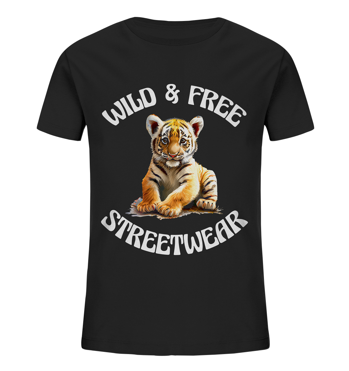 WILD & FREE NO 4 TIGERBABY STREETWEAR - STATEMENT - Kids Organic Shirt