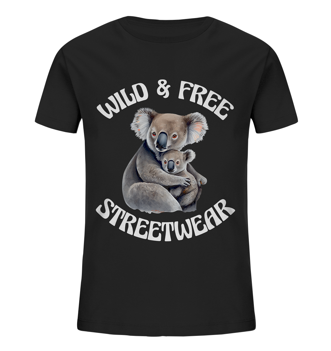 WILD & FREE NO 13 KOALA FAMILY - STREETWEAR - STATEMENT - Kids Organic Shirt