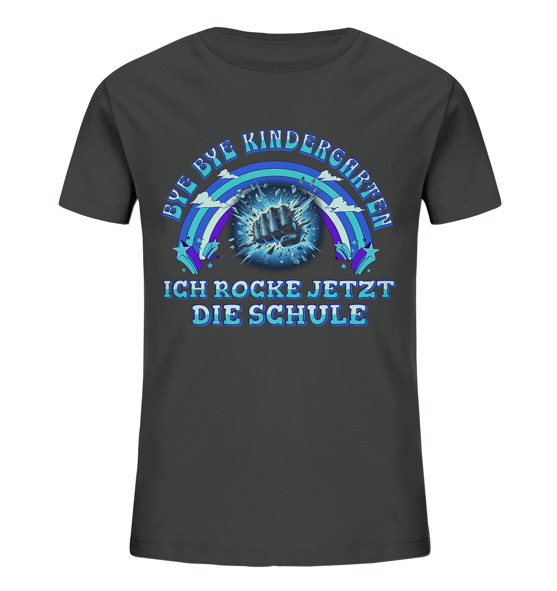 Jungen T-Shirt Bye Bye Kindergarten - Kids Organic Shirt