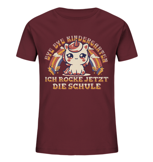 Kinder T-Shirt Bye Bye Kindergarten - Kids Organic Shirt